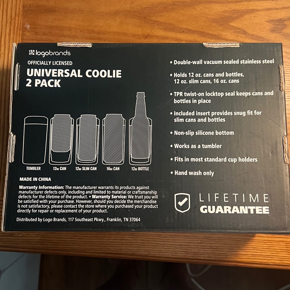 Univ. Of Florida, Logo Brands, Universal Coolie 2 Pack, Officially licensed,NIB - Picture 4 of 10